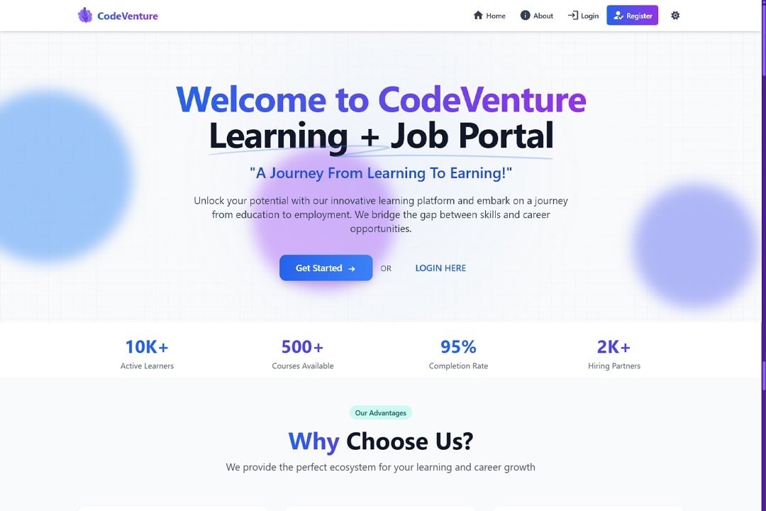 CodeVenture Dashboard