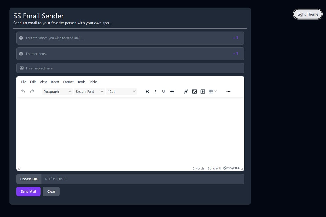 Email Composer Interface